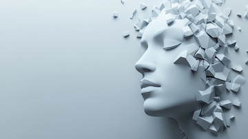 破碎几何人脸艺术