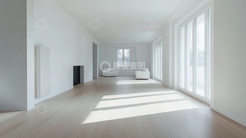 高清大图下载【趣麦麦图】明亮宽敞的现代客厅