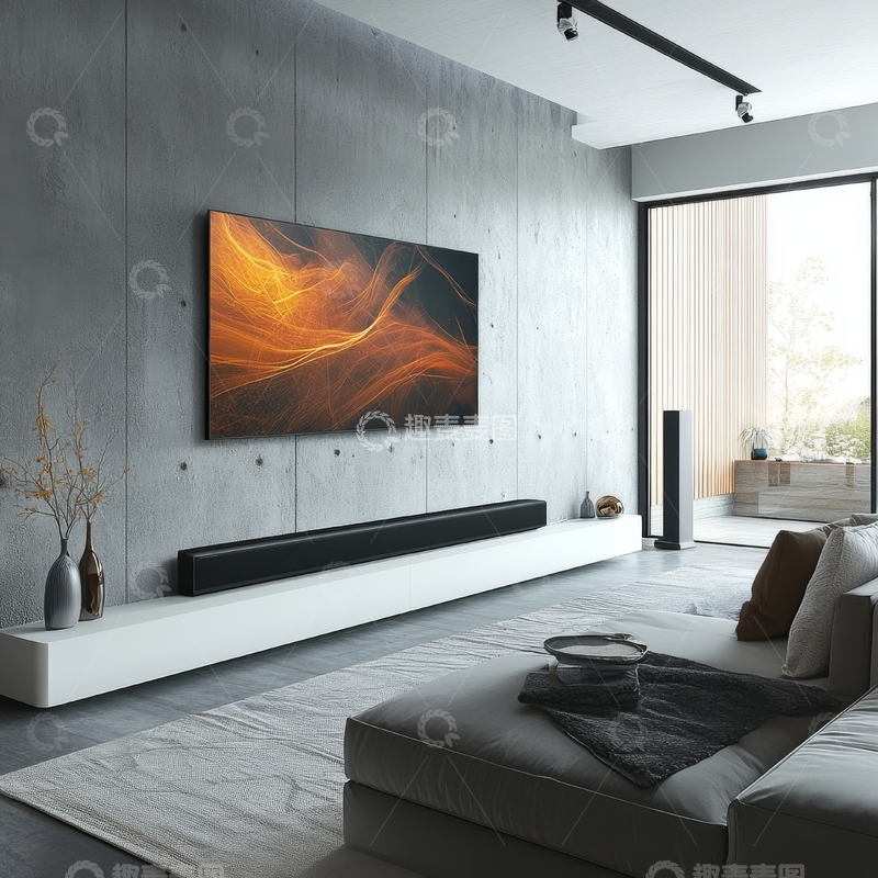 高清大图下载【趣麦麦图】现代客厅设计，简约风格布置