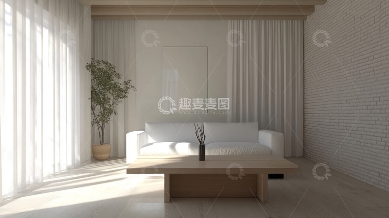 高清大图下载【趣麦麦图】简约现代客厅设计