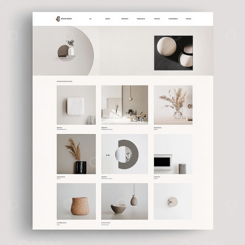 高清大图下载【趣麦麦图】简约风格的家居装饰品展示