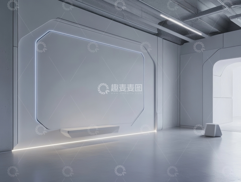 高清大图下载【趣麦麦图】未来风格的室内空间