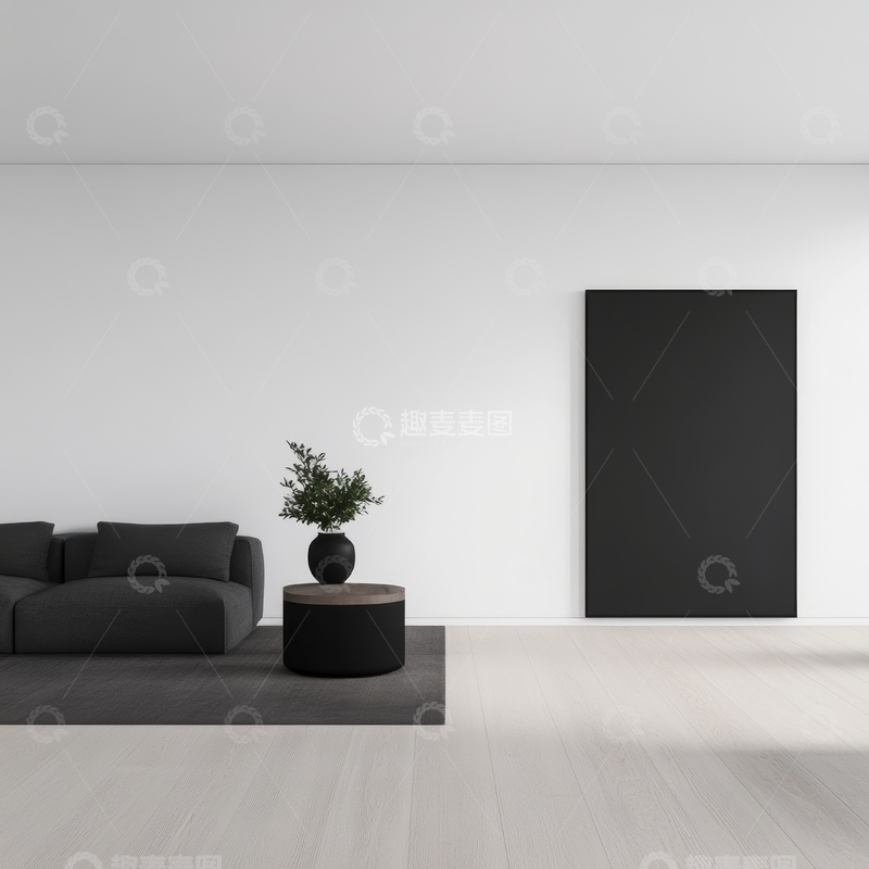 高清大图下载【趣麦麦图】简约现代客厅设计