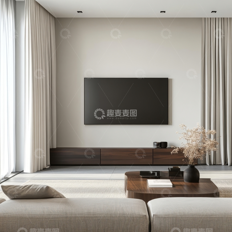 高清大图下载【趣麦麦图】现代简约客厅设计