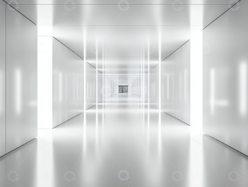 高清大图下载【趣麦麦图】明亮的未来感走廊