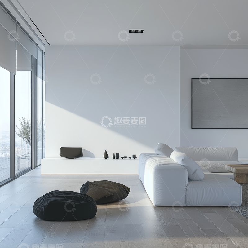 高清大图下载【趣麦麦图】现代简约客厅设计