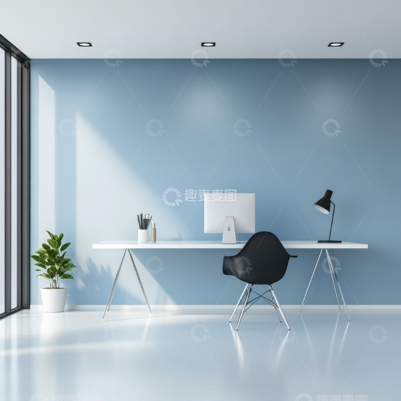 高清大图下载【趣麦麦图】简约现代办公室内部设计