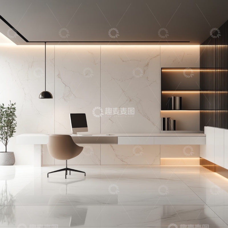 高清大图下载【趣麦麦图】现代简约办公室设计