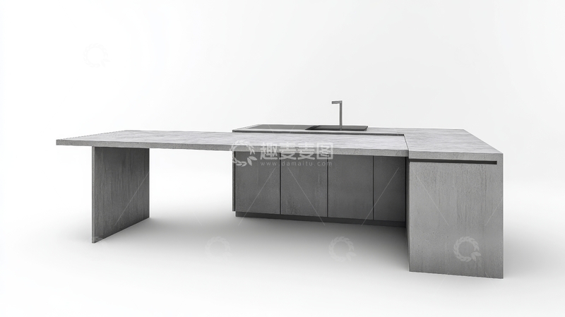 高清大图下载【趣麦麦图】现代简约厨房岛台设计