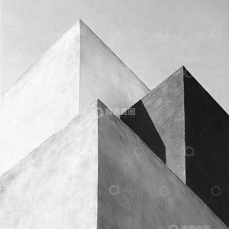 高清大图下载【趣麦麦图】几何建筑的光影交错