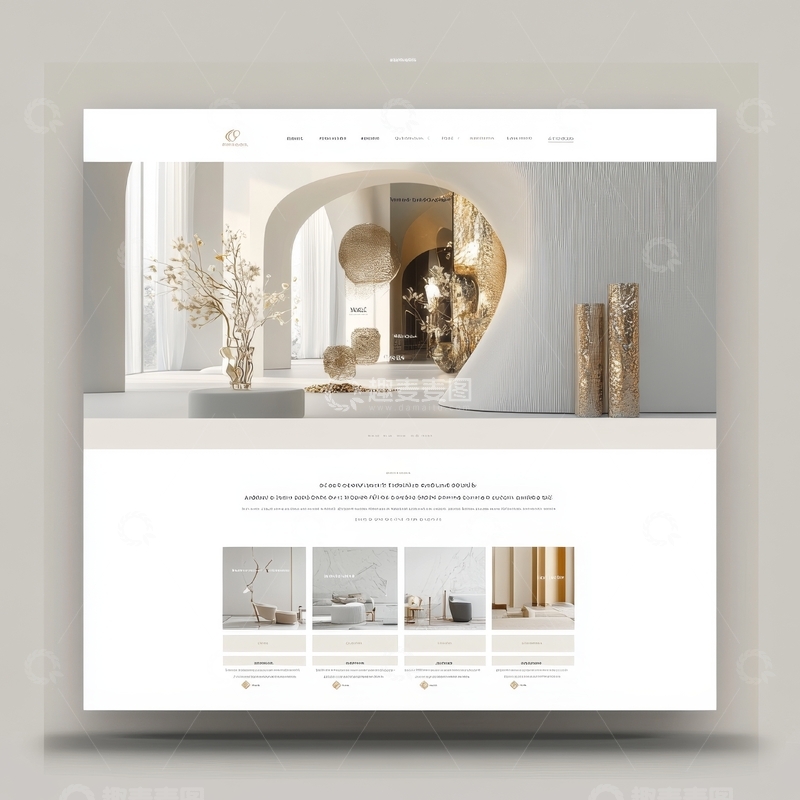 高清大图下载【趣麦麦图】现代室内设计网站界面