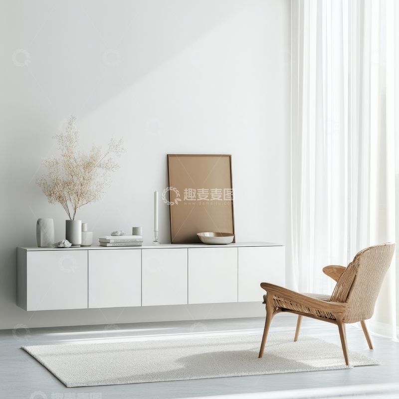 高清大图下载【趣麦麦图】简约现代客厅布置