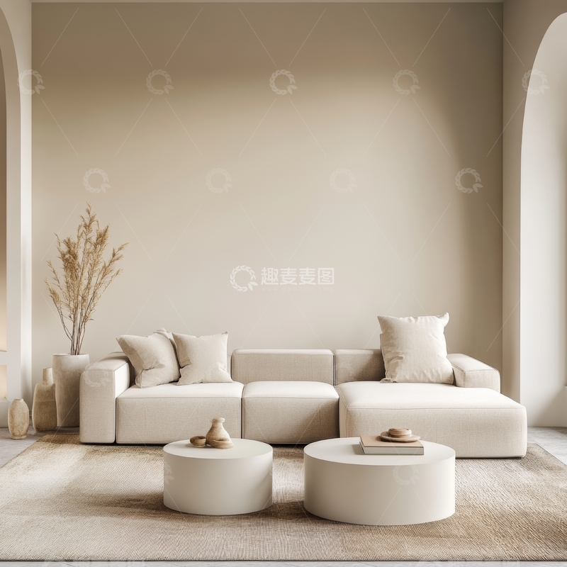 高清大图下载【趣麦麦图】简约现代客厅设计