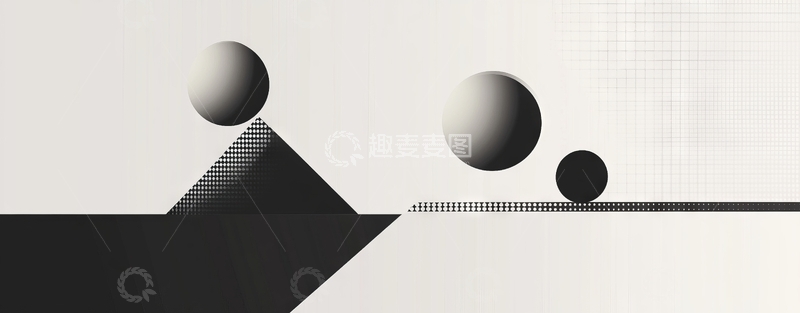 高清大图下载【趣麦麦图】几何图形与阴影的对比