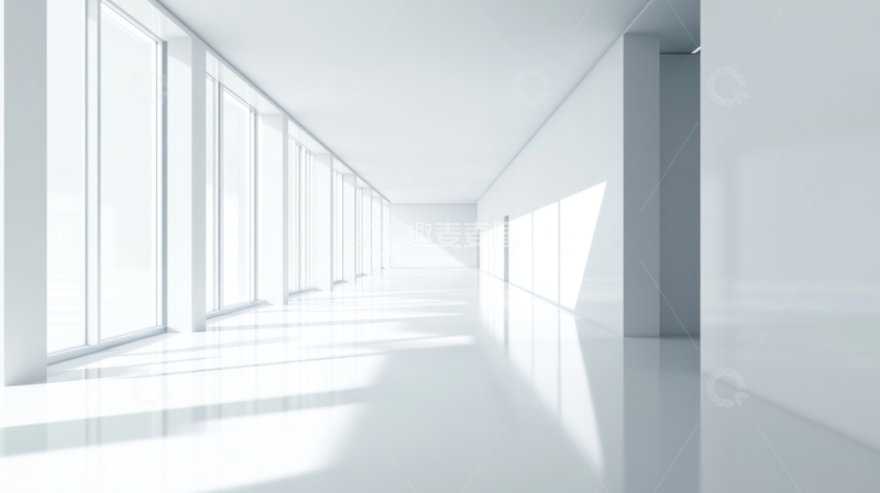 高清大图下载【趣麦麦图】明亮的现代走廊