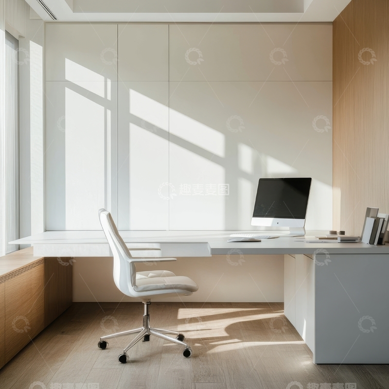 高清大图下载【趣麦麦图】现代简约办公桌椅布置