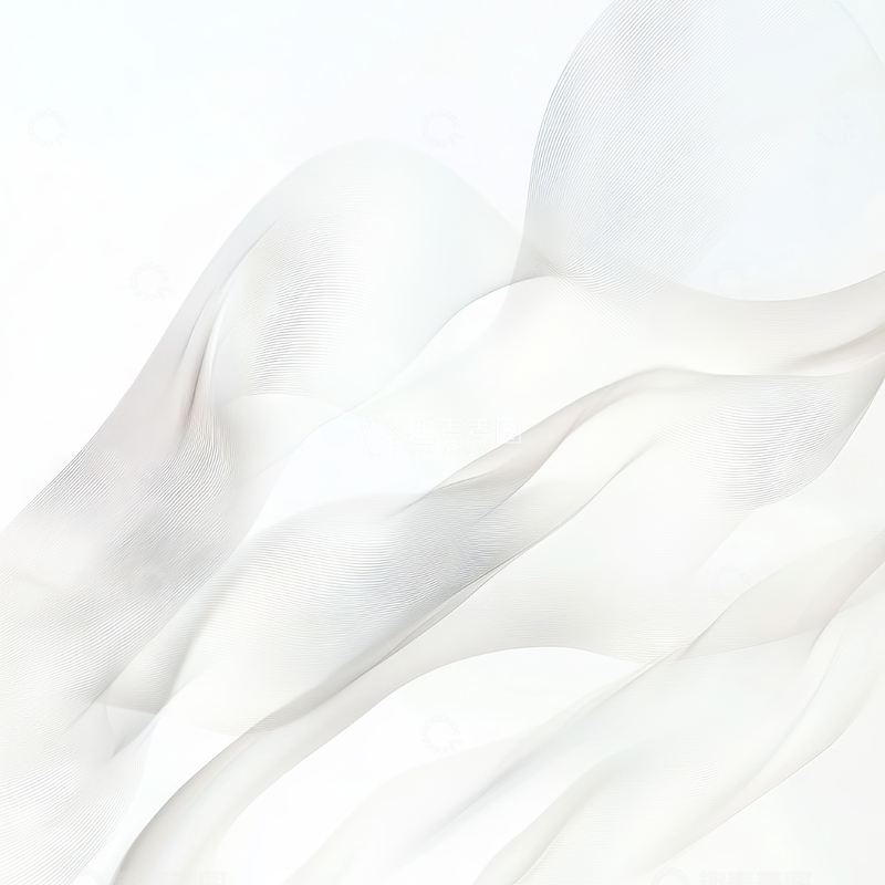高清大图下载【趣麦麦图】白色丝质布料的柔和褶皱