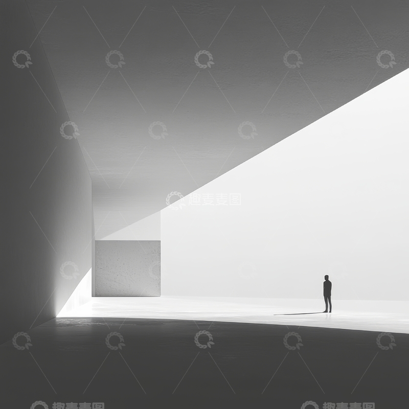 高清大图下载【趣麦麦图】光影交错的室内空间