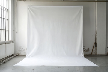 室内摄影棚白色背景布