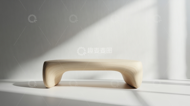 高清大图下载【趣麦麦图】简约木质把手静置光影中