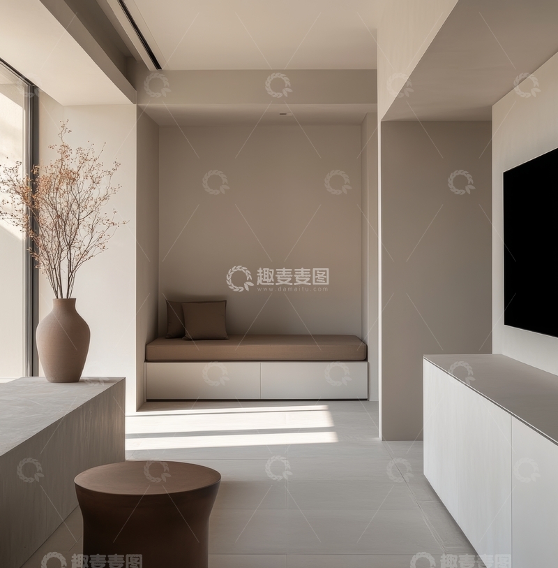 高清大图下载【趣麦麦图】现代简约室内设计，温馨休息角落