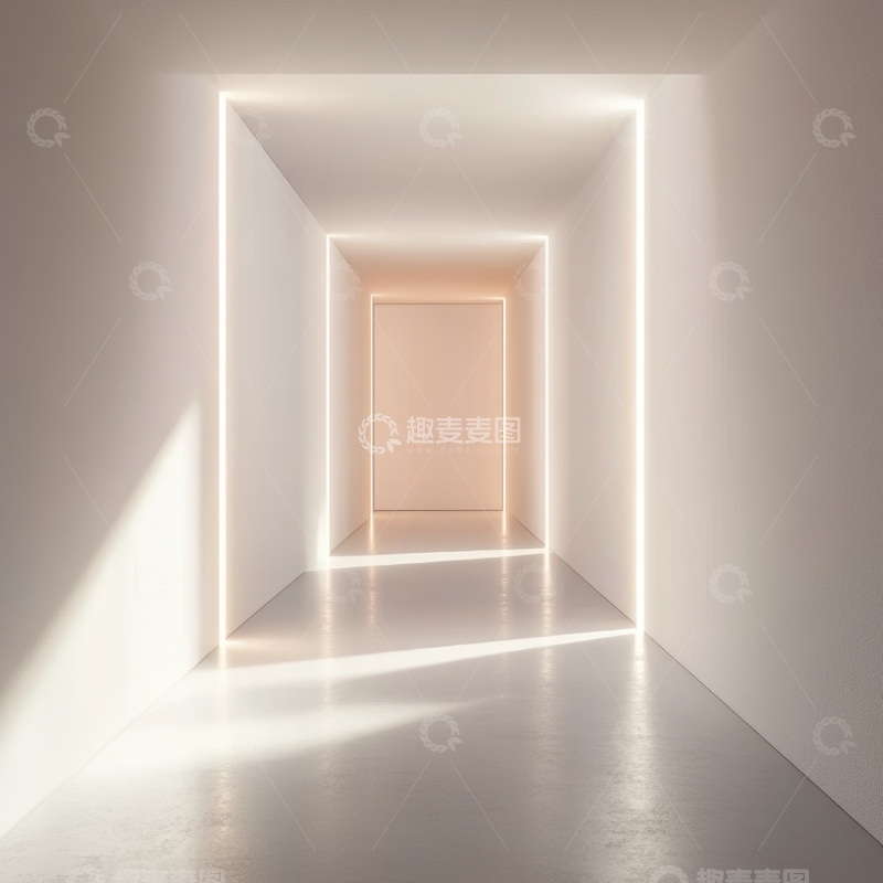 高清大图下载【趣麦麦图】光亮走廊的现代设计
