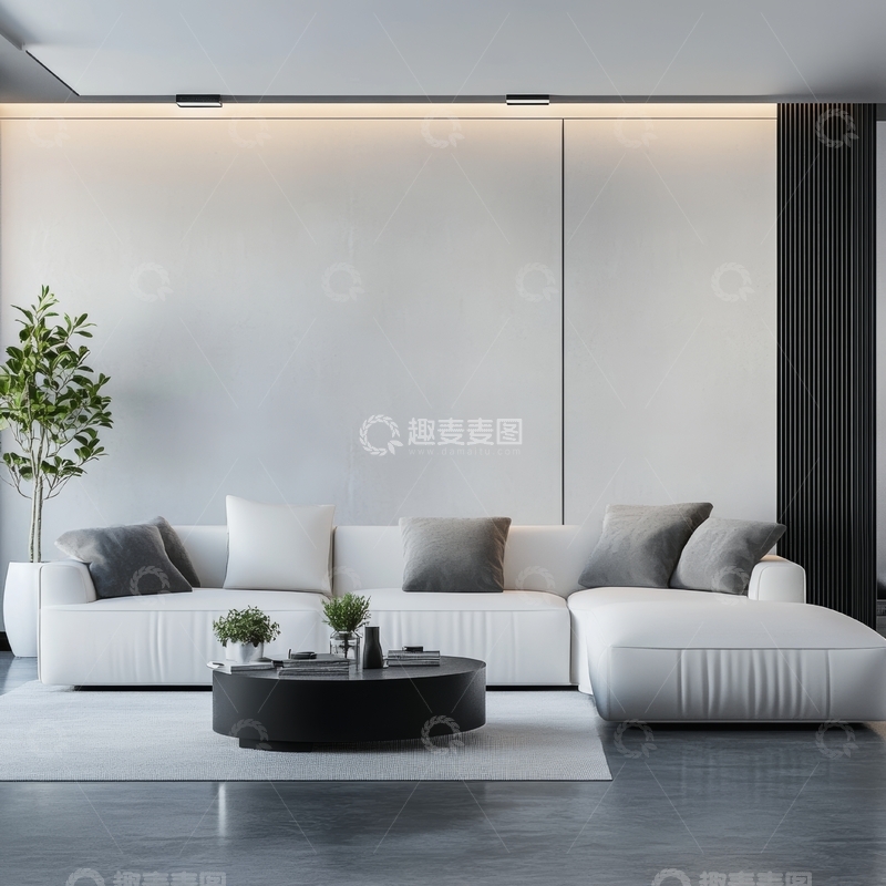 高清大图下载【趣麦麦图】现代简约客厅设计