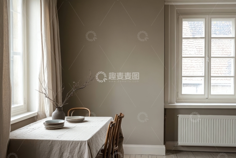 高清大图下载【趣麦麦图】简约室内餐桌布置