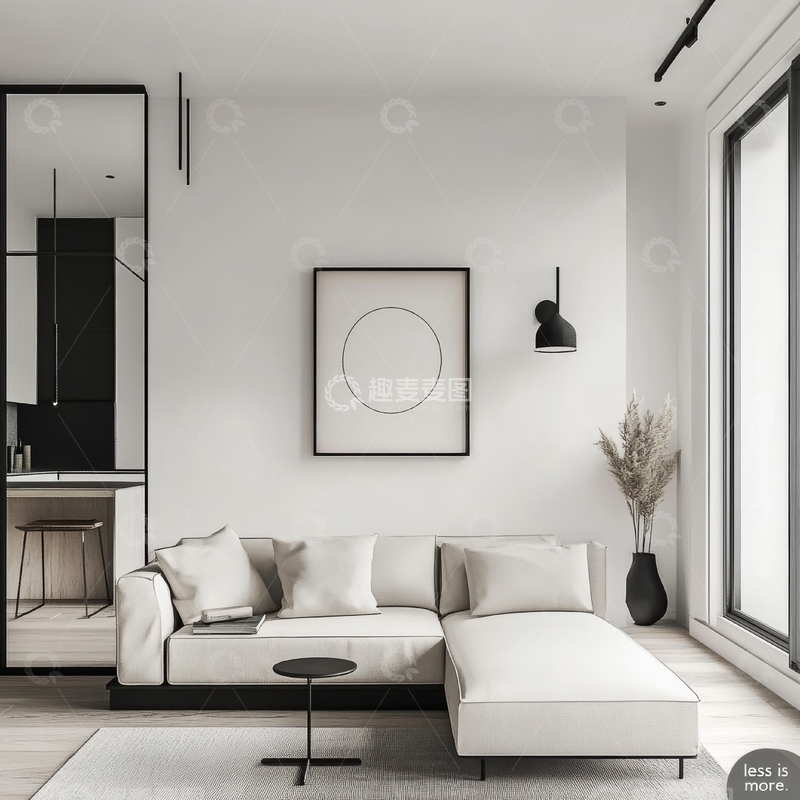 高清大图下载【趣麦麦图】现代简约客厅设计