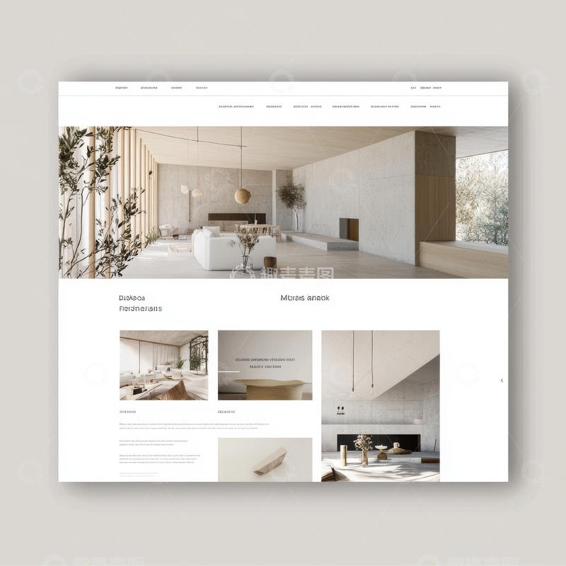 高清大图下载【趣麦麦图】现代室内设计网站展示