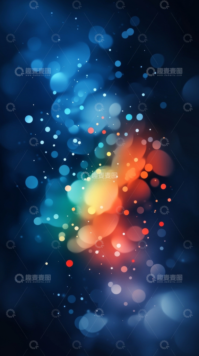高清大图下载【趣麦麦图】色彩斑斓的光斑背景