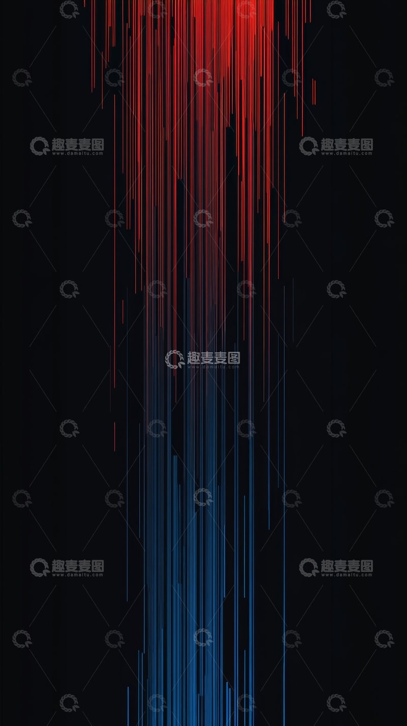 高清大图下载【趣麦麦图】红蓝线条交织的抽象图案