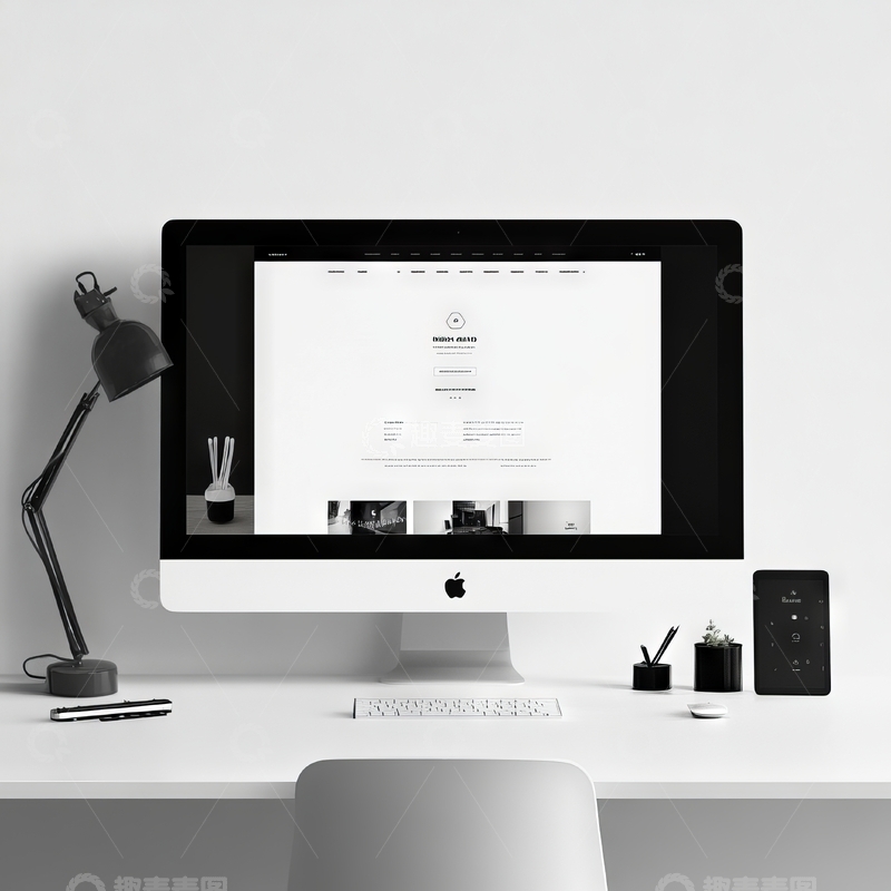 高清大图下载【趣麦麦图】简洁办公桌面与电脑显示器