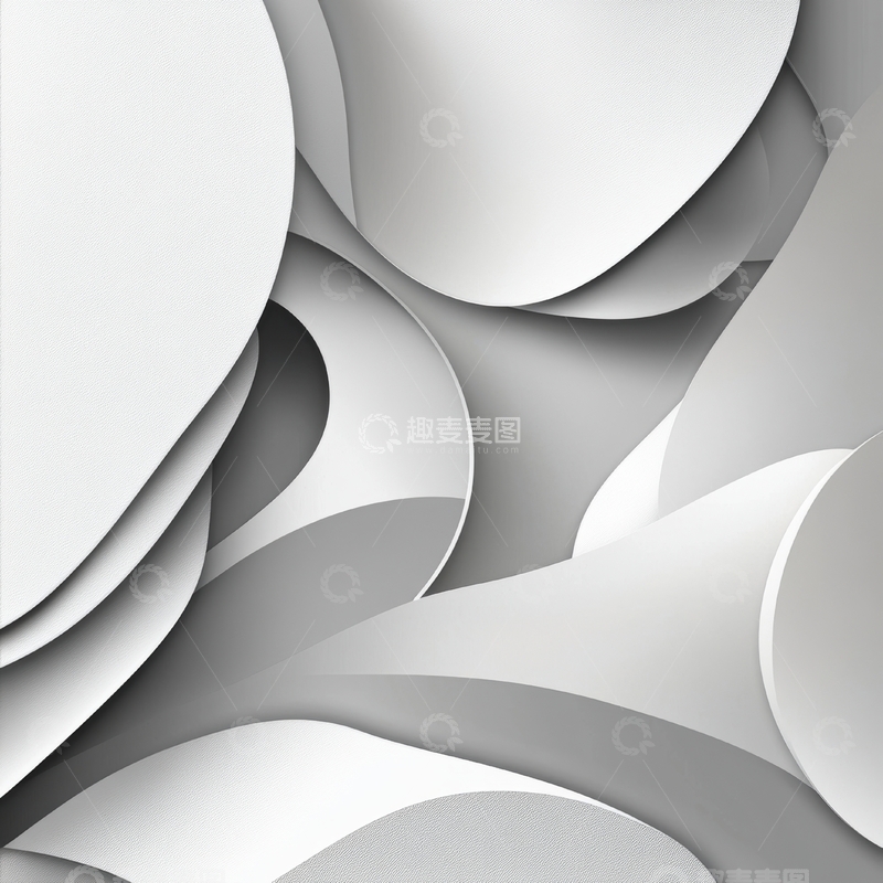 高清大图下载【趣麦麦图】立体曲线构成的抽象艺术背景