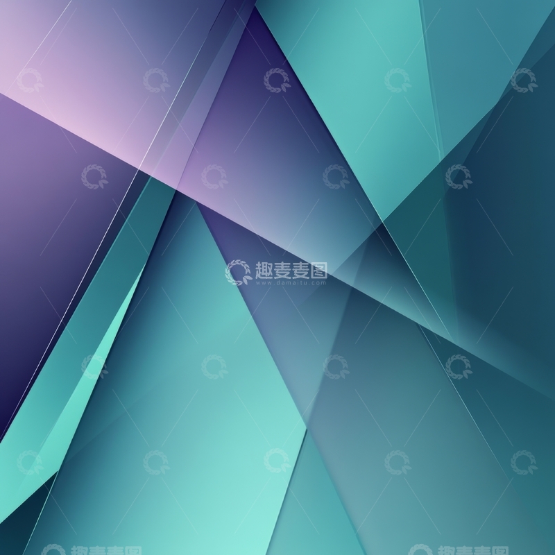 高清大图下载【趣麦麦图】渐变色块交织的抽象几何图案