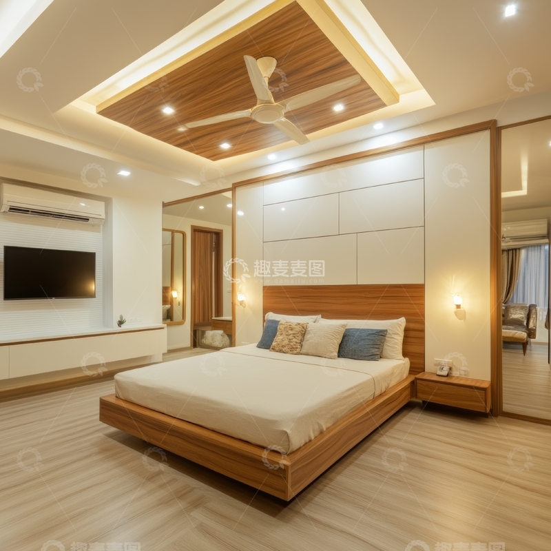 高清大图下载【趣麦麦图】现代简约卧室设计