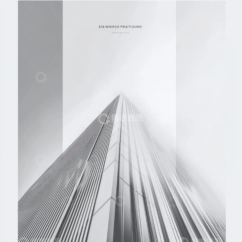 高清大图下载【趣麦麦图】黑白建筑的对称美学