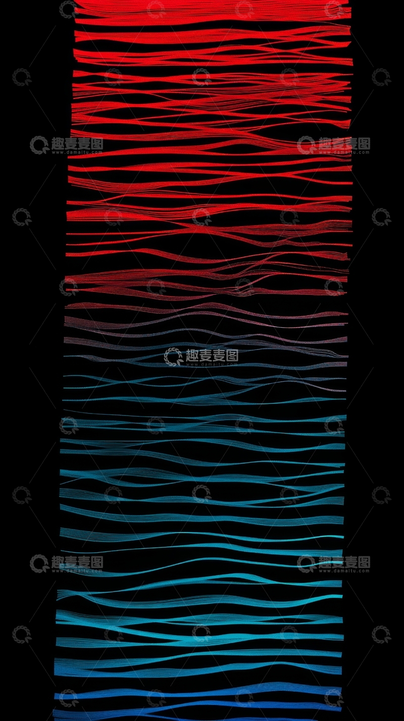 高清大图下载【趣麦麦图】渐变波纹抽象艺术图案