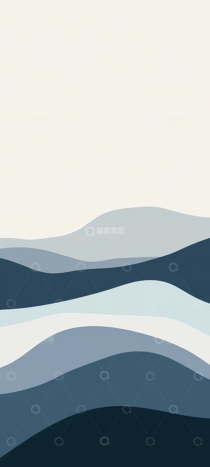 高清大图下载【趣麦麦图】抽象山峦层叠背景图