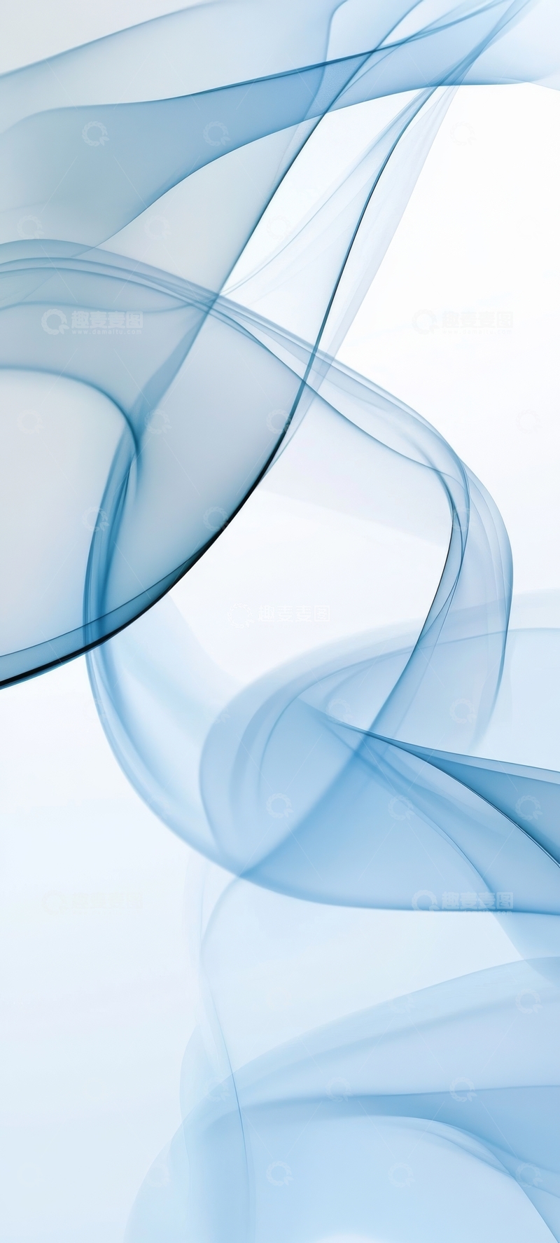 高清大图下载【趣麦麦图】蓝色烟雾的抽象流动