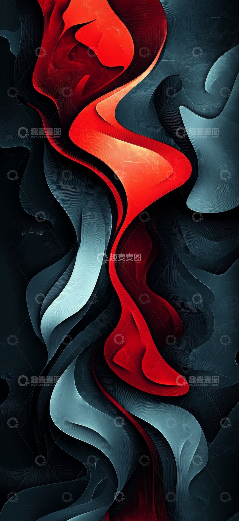 高清大图下载【趣麦麦图】抽象流动色彩的动态艺术