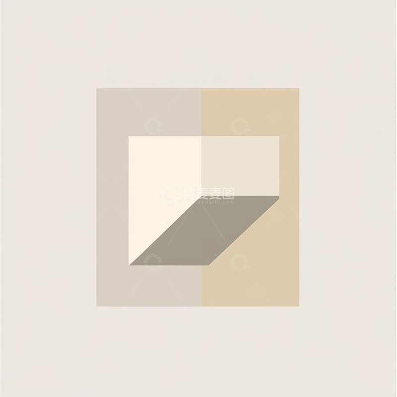 高清大图下载【趣麦麦图】几何色块组合的抽象图案