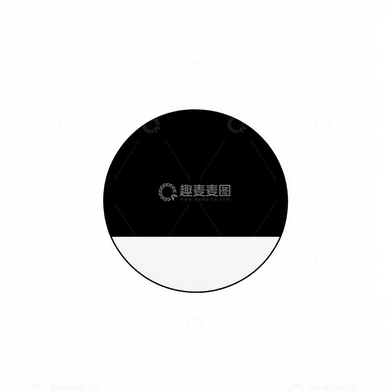 高清大图下载【趣麦麦图】黑白相间圆形图案