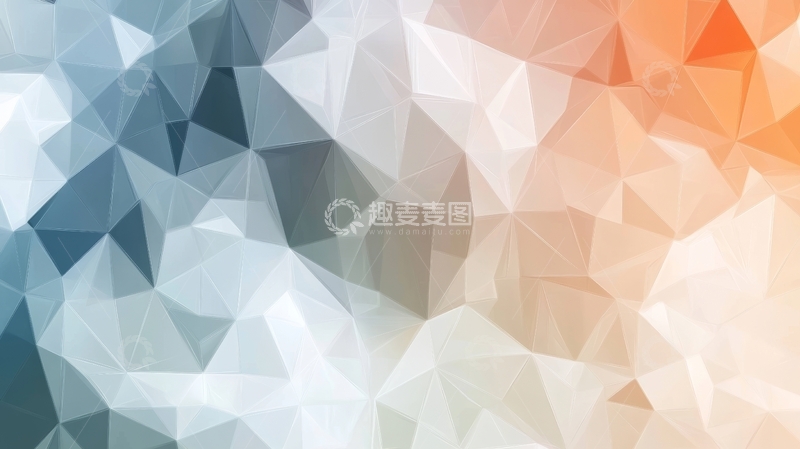 高清大图下载【趣麦麦图】渐变色多边形抽象背景