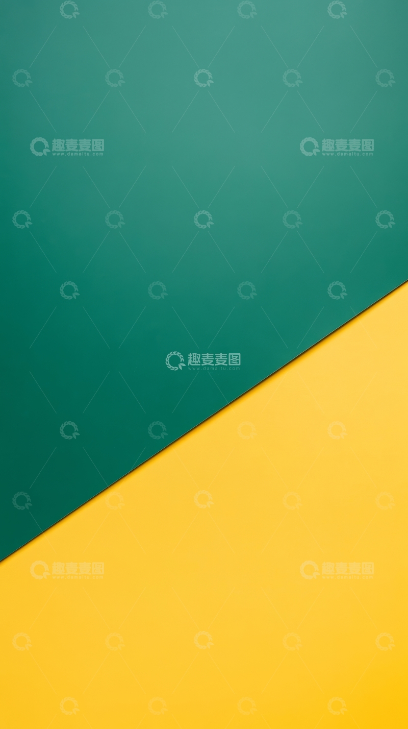 高清大图下载【趣麦麦图】绿色与黄色的几何分割背景