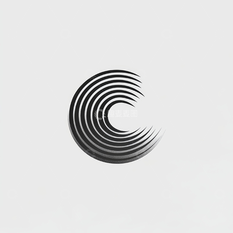 高清大图下载【趣麦麦图】螺旋线条构成的抽象图案