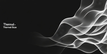 热成像扫描的抽象波纹图案