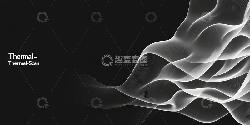 高清大图下载【趣麦麦图】热成像扫描的抽象波纹图案