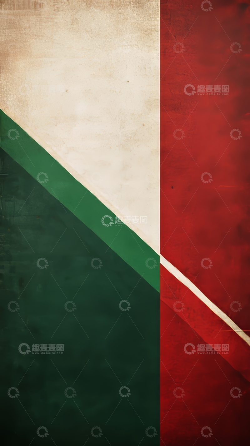 高清大图下载【趣麦麦图】复古风格的三色旗帜图案