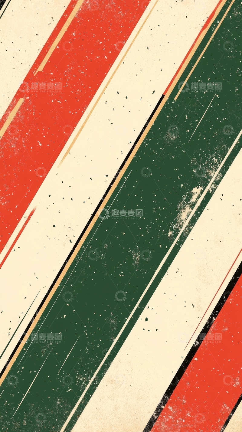 高清大图下载【趣麦麦图】红绿白条纹的抽象背景